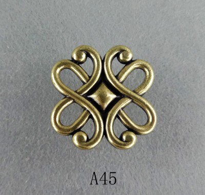 1pcs Antique Bronze Art Furniture Handles Drawer Wardrobe Kitchen Cabinets Cupboard Knobs Dresser Wine Cooler Pull Door Handle: A45