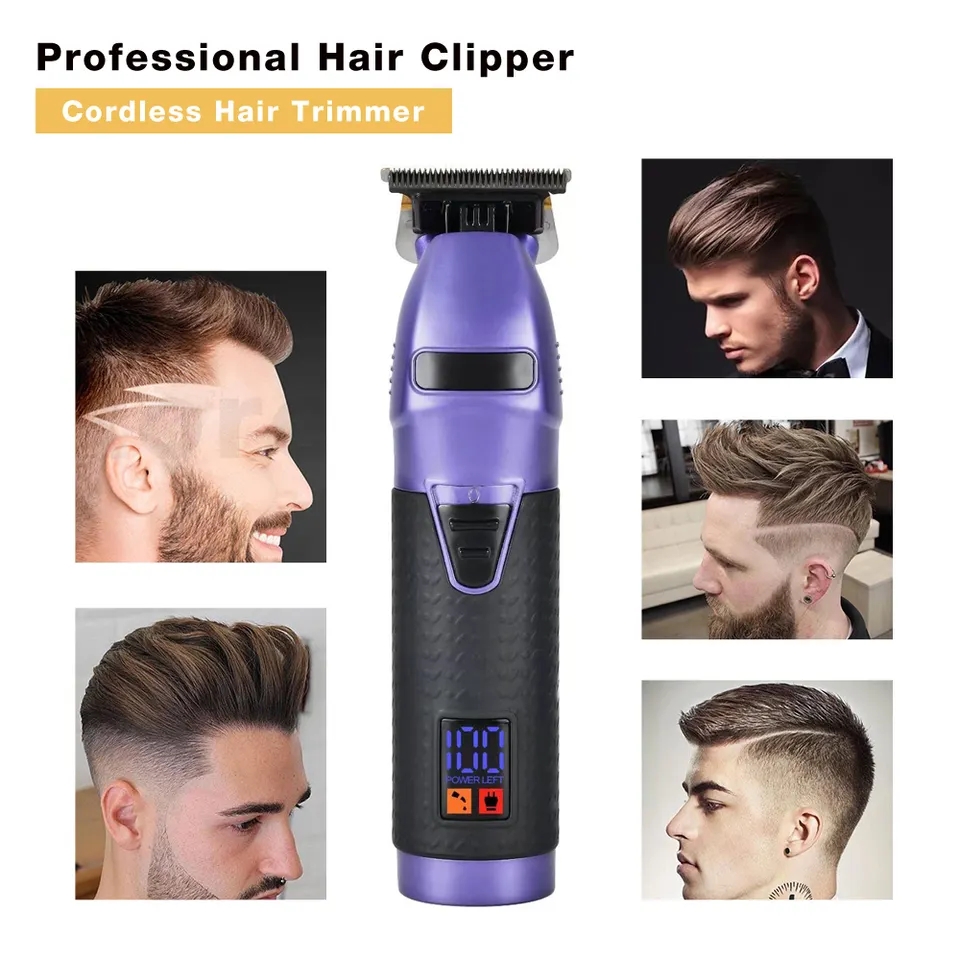 0 mm Null Professioneller Haarschneider für Männer, Bart- und Haarschneidemaschine, elektrisch, Profi Barbier, kabellose Haarschneidemaschine, wiederaufladbar
