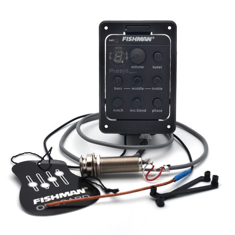 Preamplificatore Fishman 301 Presys Blend per Chitarra Acustica con Equalizzatore, Accordatore e Pickup ABS