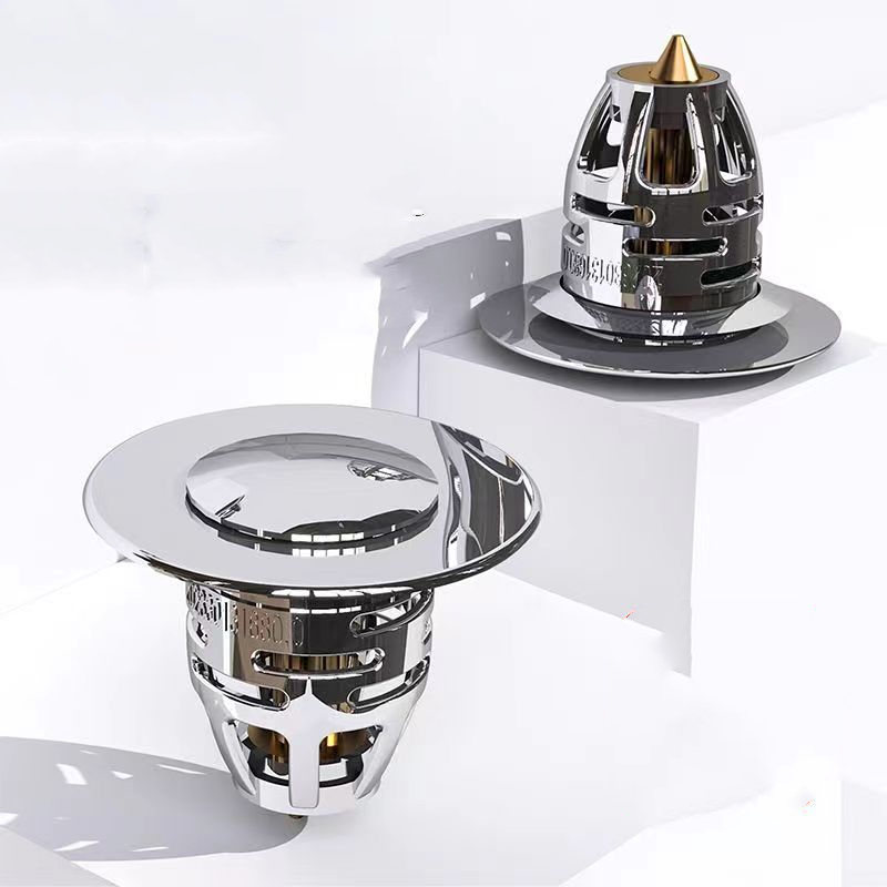 Basin Pop-up Drain Filter Bathroom Sink Plug Stopper Filter Plug Wash Basin Hair Sink Strainer Kitchen Bathtub Stopper