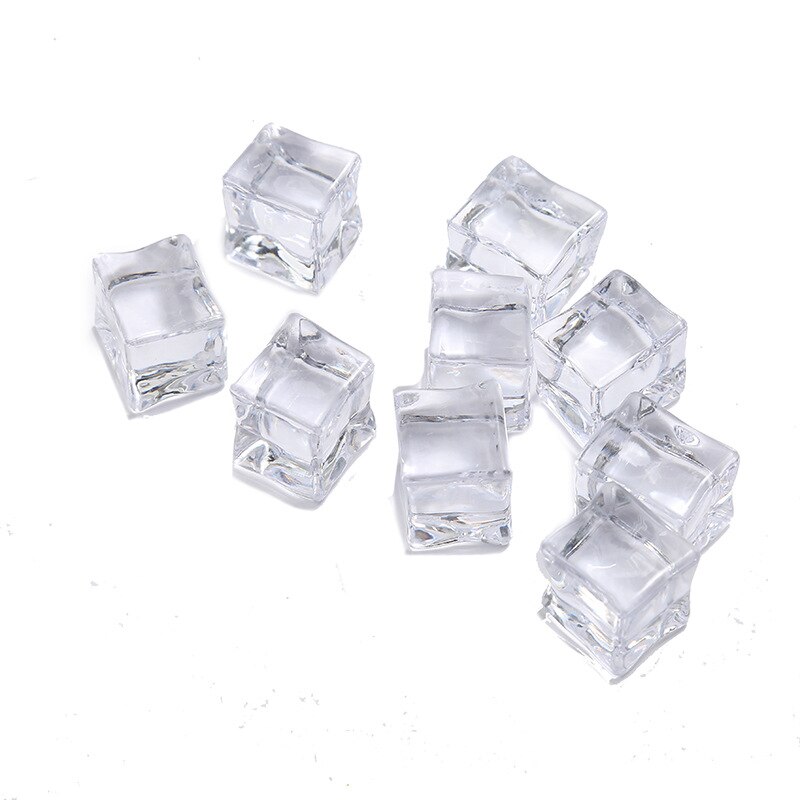 BoxiSlime Charms Supplies Toys Addition Pretend Ice Cube Accessories DIY Decor Filler For Fluffy Clear Crystal Slime