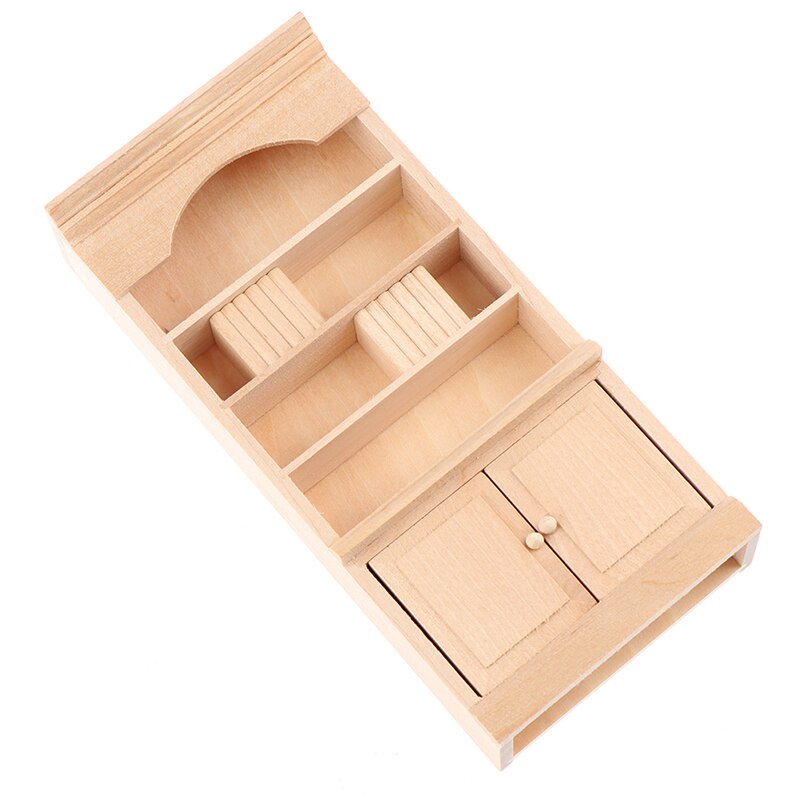 1pc 1/12 Dollhouse Miniatura In Legno Bookshelf Modello di Accessori Per Mobili Casa di Bambola di Simulazione Giocattoli