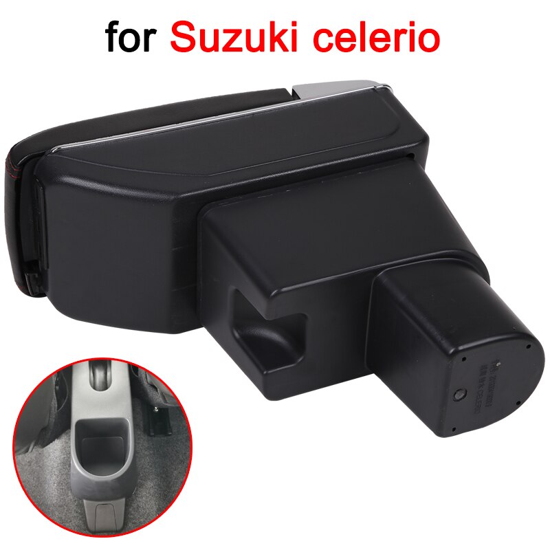 For Suzuki Celerio Armrest Box Celerio Universal Car Central Armrest Storage Box cup holder ashtray modification accessories