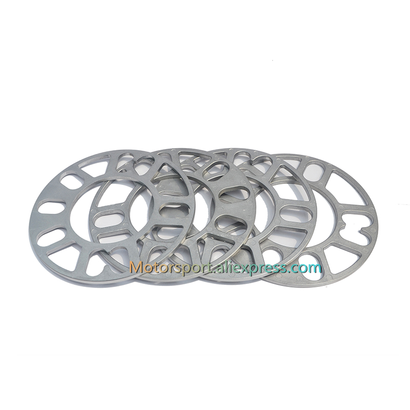2 unids/lote 10mm de aluminio ET ajuste cuñas separadores de rueda adaptador-adaptador encaja 4x4x100 114,3 5x105 5x108 5x100 5x112 5x114,3 5x115 5x120
