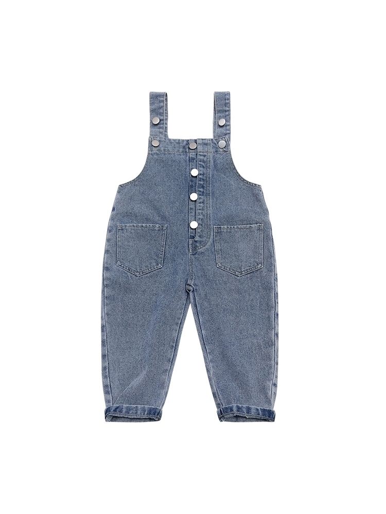 Meisjes Denim Bretels Kinderen Lente Casual Mode Herfst Broek Overalls Meisjes Baby Koreaanse Broek Broek P4 604