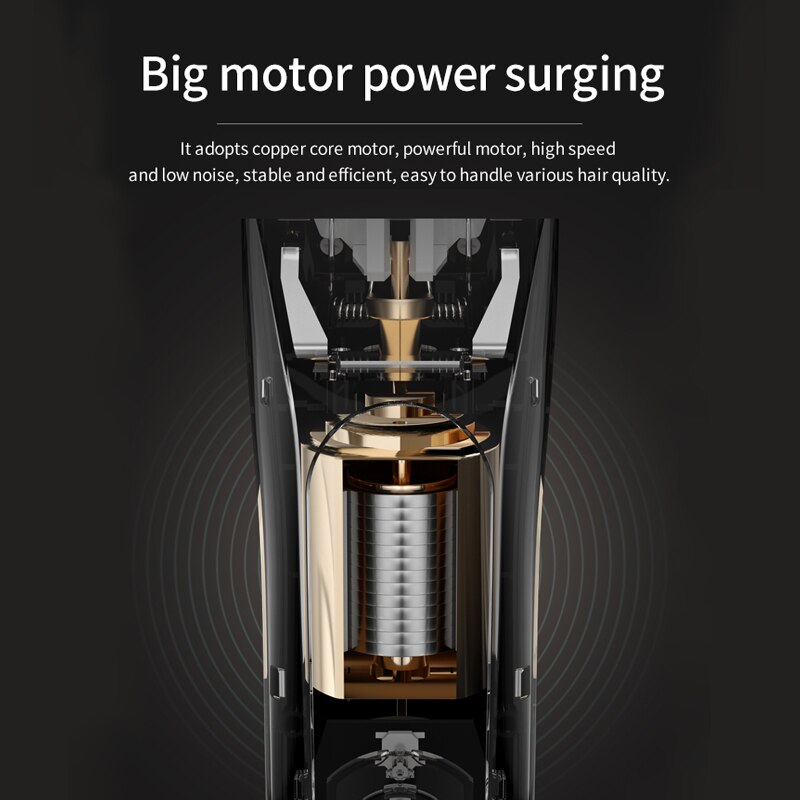 KONKA maszynka robić włosów osobisty elektryczny trymer męnarty akumulator potężna moc frez ze stali głowica z ekranem doprowadziło zmywalny