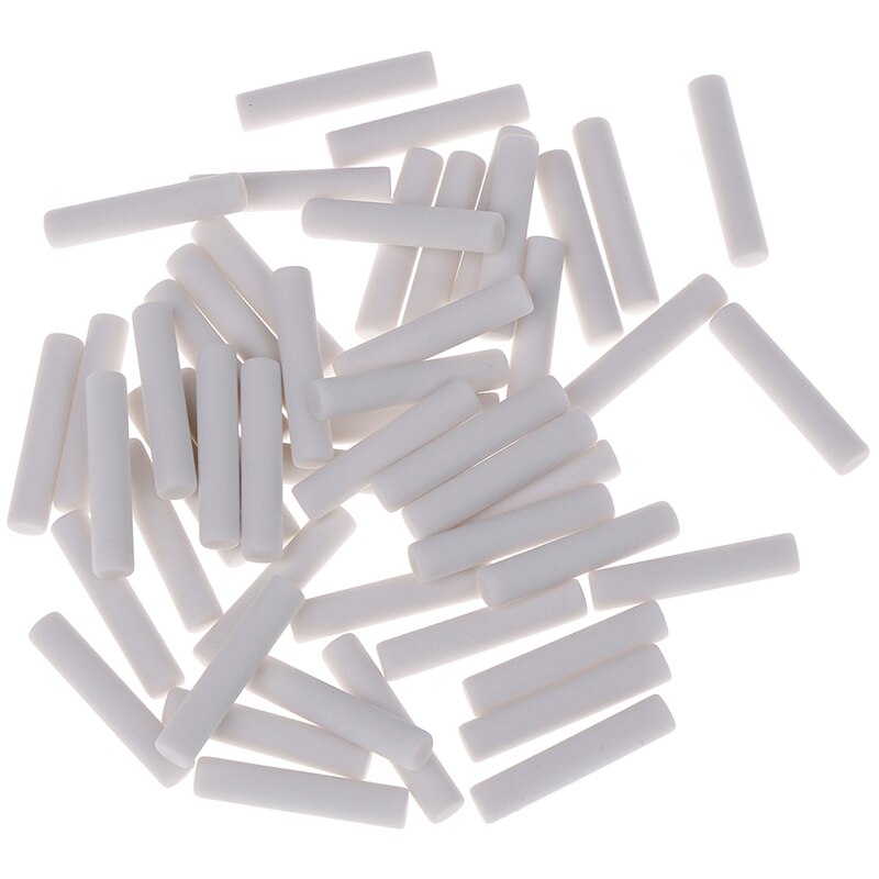 50 Stuks Wit Rubber Gum Refill Gum Met Vullingen Vervanging Gummen Schets Gummen 5*25Mm Geschikt Voor School/Kantoor Sd & Hi