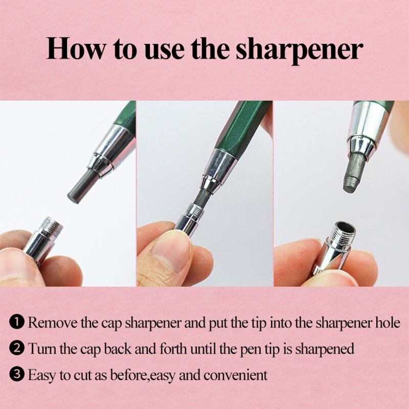 2.0/4.0mm Mechanical/Automatic Charcoal Pencil Graphite Lead/Refills/Core Replaceable HB/2B/4B/6B/8B/10B/12B Sketch Stationery