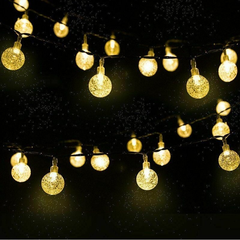 Solar powered 30 led string ljus trädgårdsgång trädgård dekor lampa utomhus vattentät