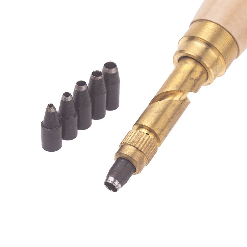 1 zestaw DIY pas automatyczny dziurkacz cichy dziurkacz wielofunkcyjny skórzany rzeźba dziurkacz skórzany dziurkacz okrągły dziurkacz