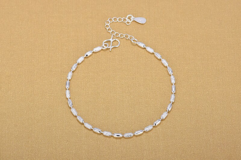 Everoyal Female Sterling Silver Anklets For Women Jewelry Charm Silver Bracelets Girl Birthday Party Accessories Female Summer