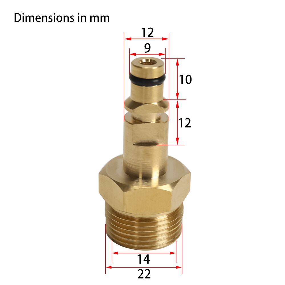 Hogedrukreiniger Slang Adapter M22 Hogedrukleiding Snelkoppeling Converter Fitting Voor Karcher K-Serie Hogedrukreiniger