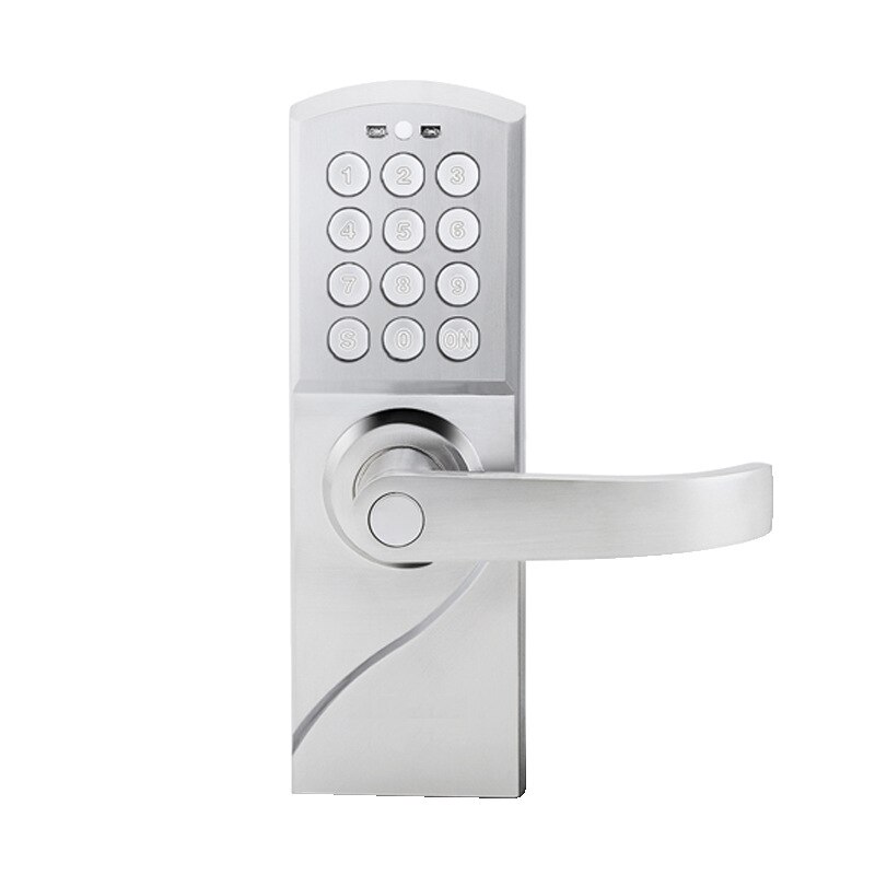Electric password Code Door Lock Smart Digital Keypad lock with mechanical key for indoor wooden door: Right push pull