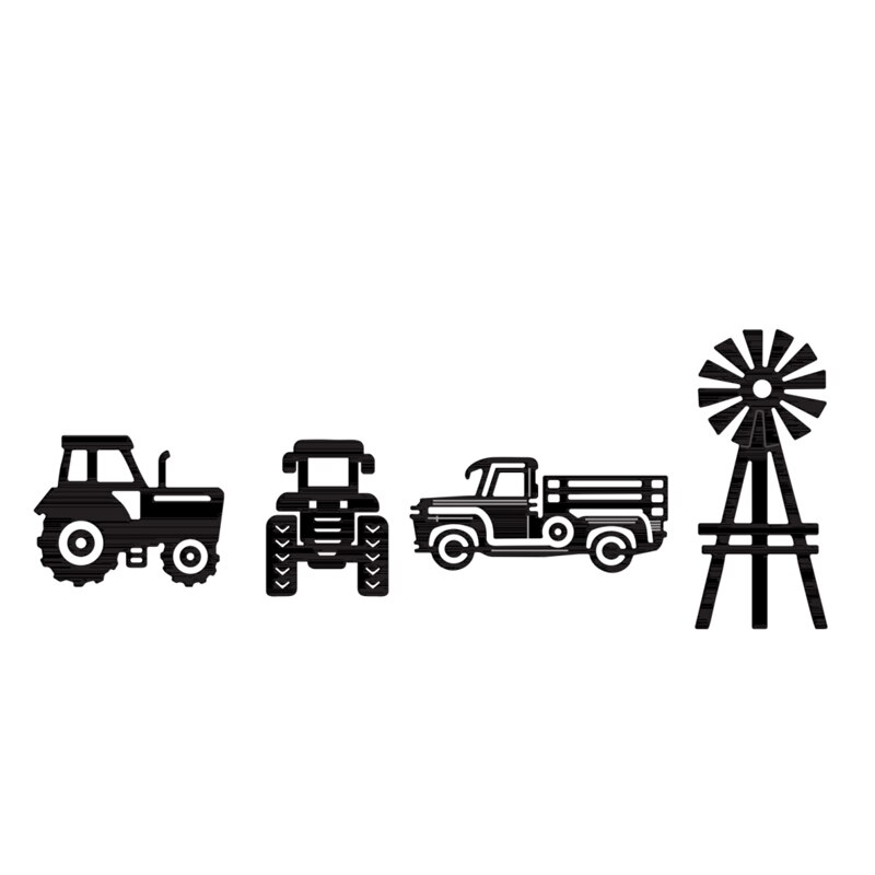 Bauernhof Fahrzeuge Traktor wählen-hoch Lastwagen Windmühle Metall Schneiden Stirbt Scrapbooking Für Karte Foto Album Machen DIY Handwerk Schablone