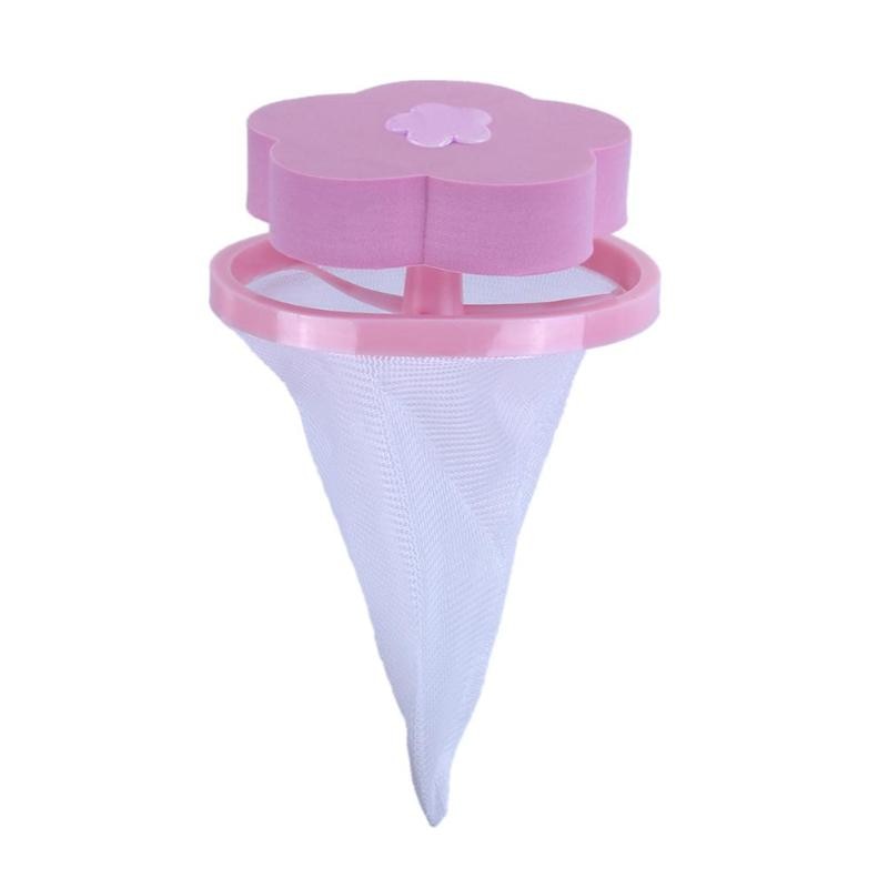 Boule à lessive en forme de fleur, forme flottante, attrape-poils, Machine à laver, dispositif d'épilation par Filtration, outil de nettoyage de la maison: diameter 9.5cm3.74 d