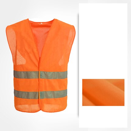 Hi Vis Safety Vest Reflective Riding Bike Bicycle Reflective Vest Cool Motorcycle Safety Vest Men Work Tool Vest Lightweight: cnss120046M orange / L