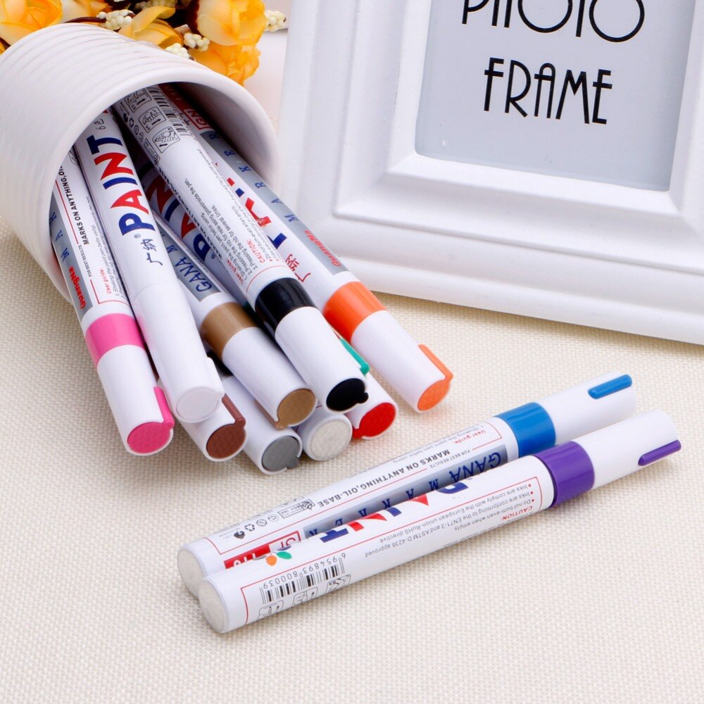 2017Smoth Universal Waterproof Car Tyre Tire Pen Permanent Tread Rubber Metal Paint Marker