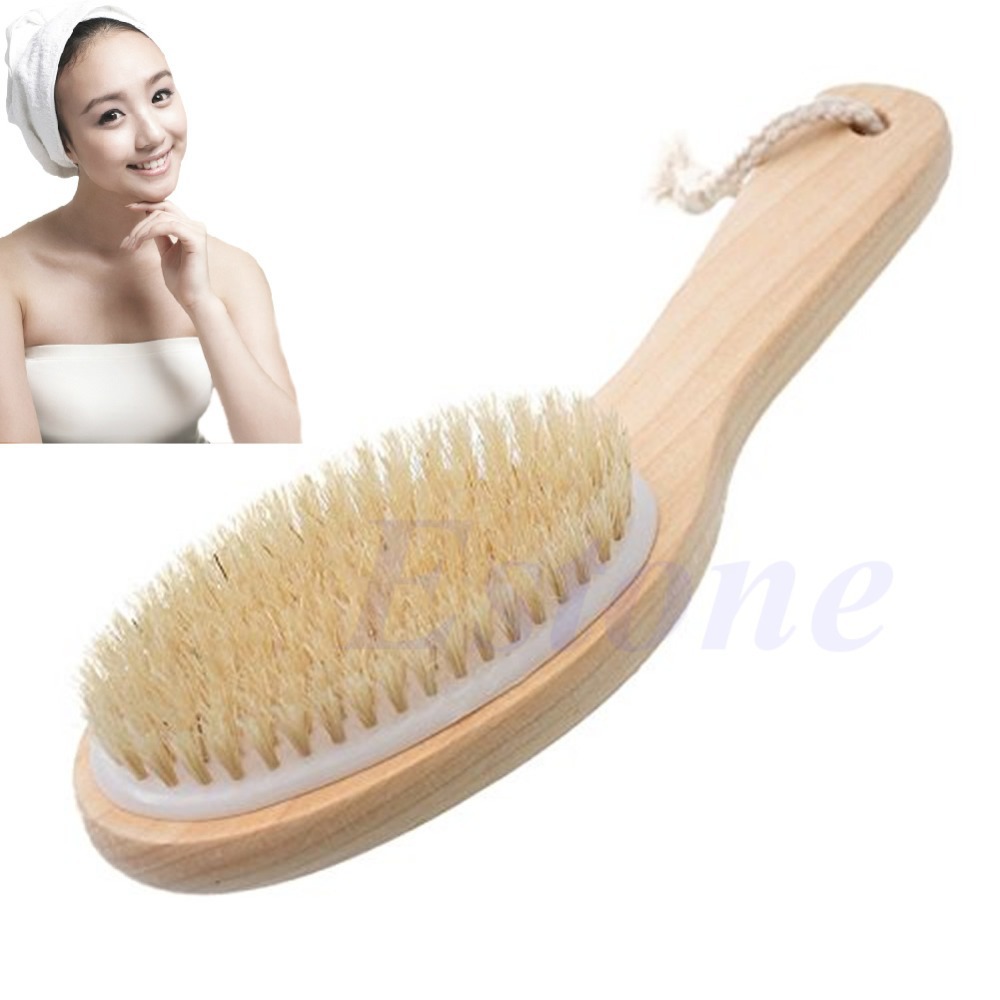 Brosse d'exfoliation de peau sèche de soies naturelles de corps complet désintoxication combattent la Cellulite Tool-S127