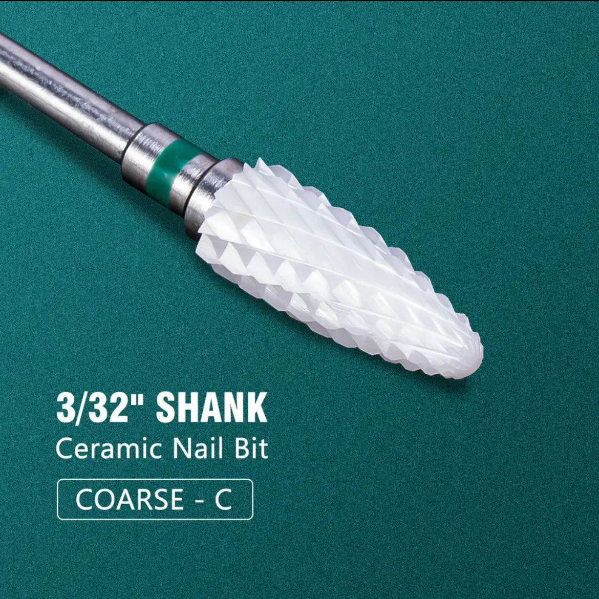 Broca de carburo de tungsteno para uñas, taladros eléctricos para manicura, fresa de cerámica, accesorios de pedicura, buena: Rojo
