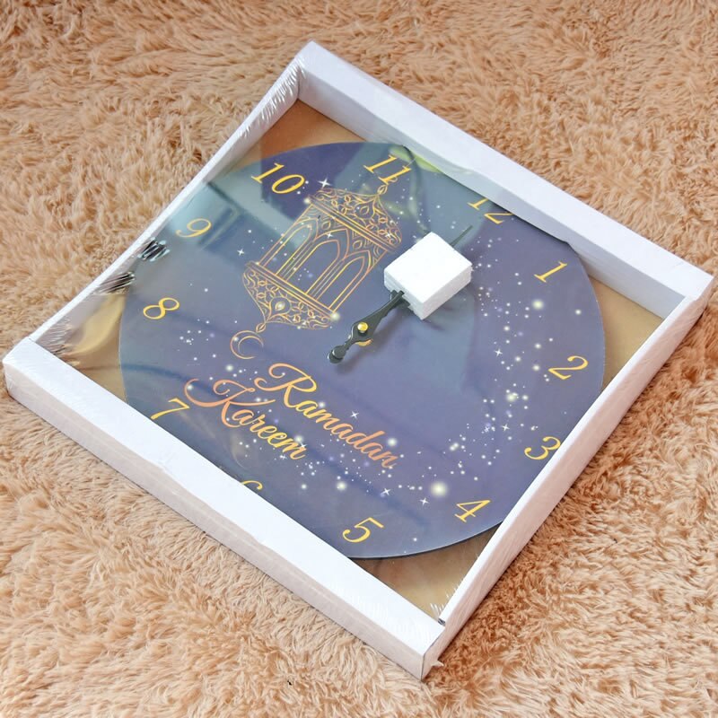 Muslim Islamic Electronic Clock Frameless Drawing Clock Craft Clock 0896 Clocks Wall Home Decor Digital Wall Clock