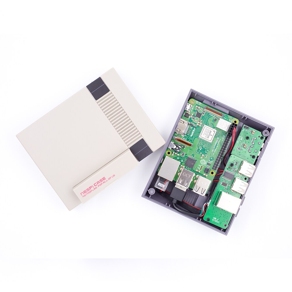 Carcasa NESPi Raspberry Pi 3, modelo B, carcasa clásica NES, consola de juegos para Raspberry pi 3, 2B, B +