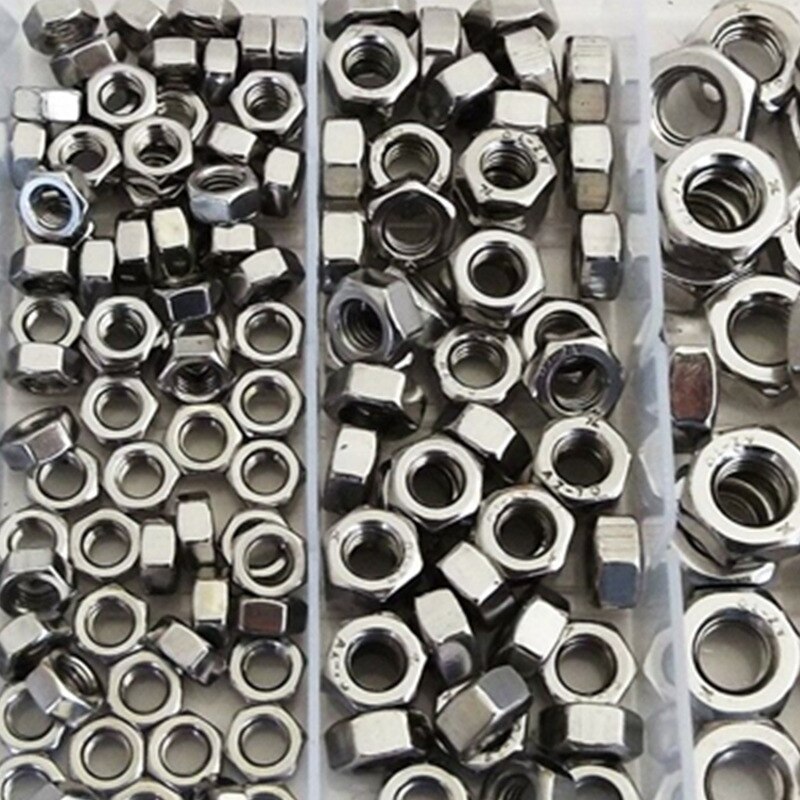 300PCS M3 M4 M5 M6 M8 M10 Stainless Steel Hex Nut