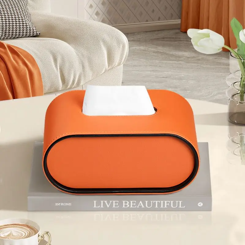 Pu Leder Taschentuch Box mit Lager regal Wohnkultur Papier halter Servietten halter für Büro tisch, Arbeits platte, Nachttisch & mehr