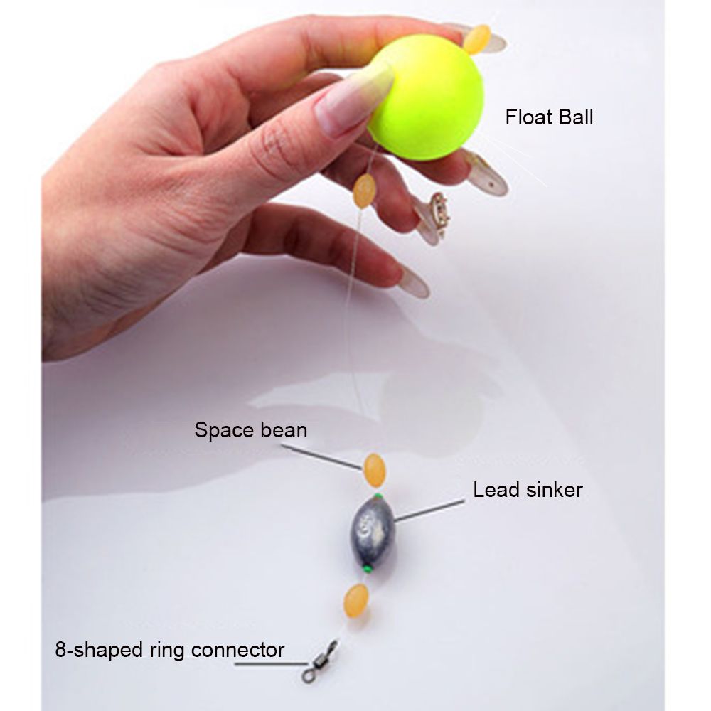 24mm-36mm Foam Floats Ball Beads Beans Fishing Float set Bottom Rig Rigging Material Fishing Tackle Accessories Pick Size