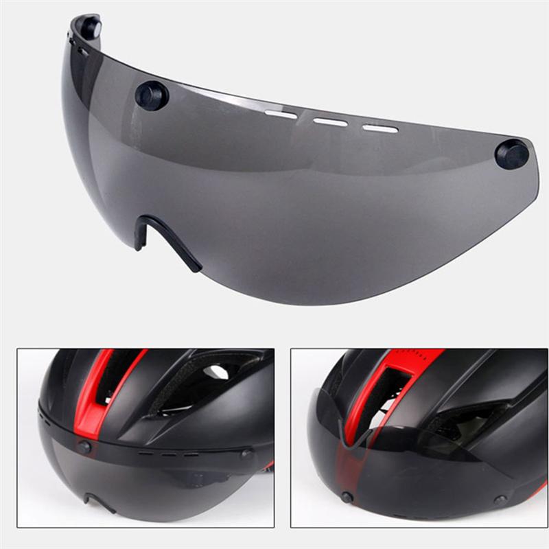 Vuoristotie auto polkupyörä ulkona ajokypärä suojalaseilla moottoripyörän turvakypärä (musta punainen)