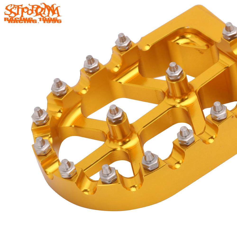 Pedais footrest para motocross, peças de pedais para suzuki rmz250 2010-2019 rmz450 2008-2019 rmz 250 450 off-apoio de pé para motocicleta de estrada