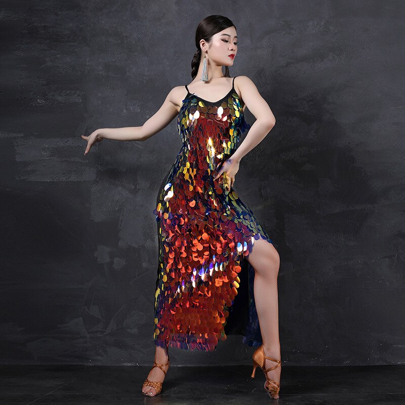 Costumi per La Danza Orientale Del Ventre Vestito danza Del Ventre Vestito Veste Danse Orientale Donne Bellydance Vestito XL Usura di Ballo di Pancia Delle Donne: verde lungo impostato