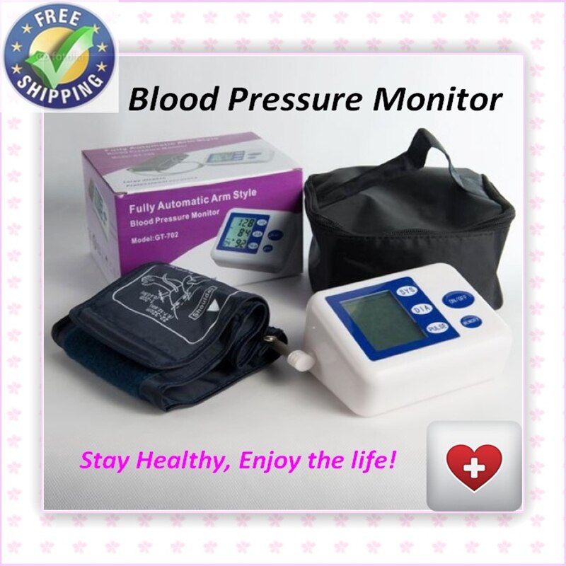 Hjemmearm automatisk blodtryksmåler bp blodtryksmåler trykmåler tonometer til måling af arterielt tryk