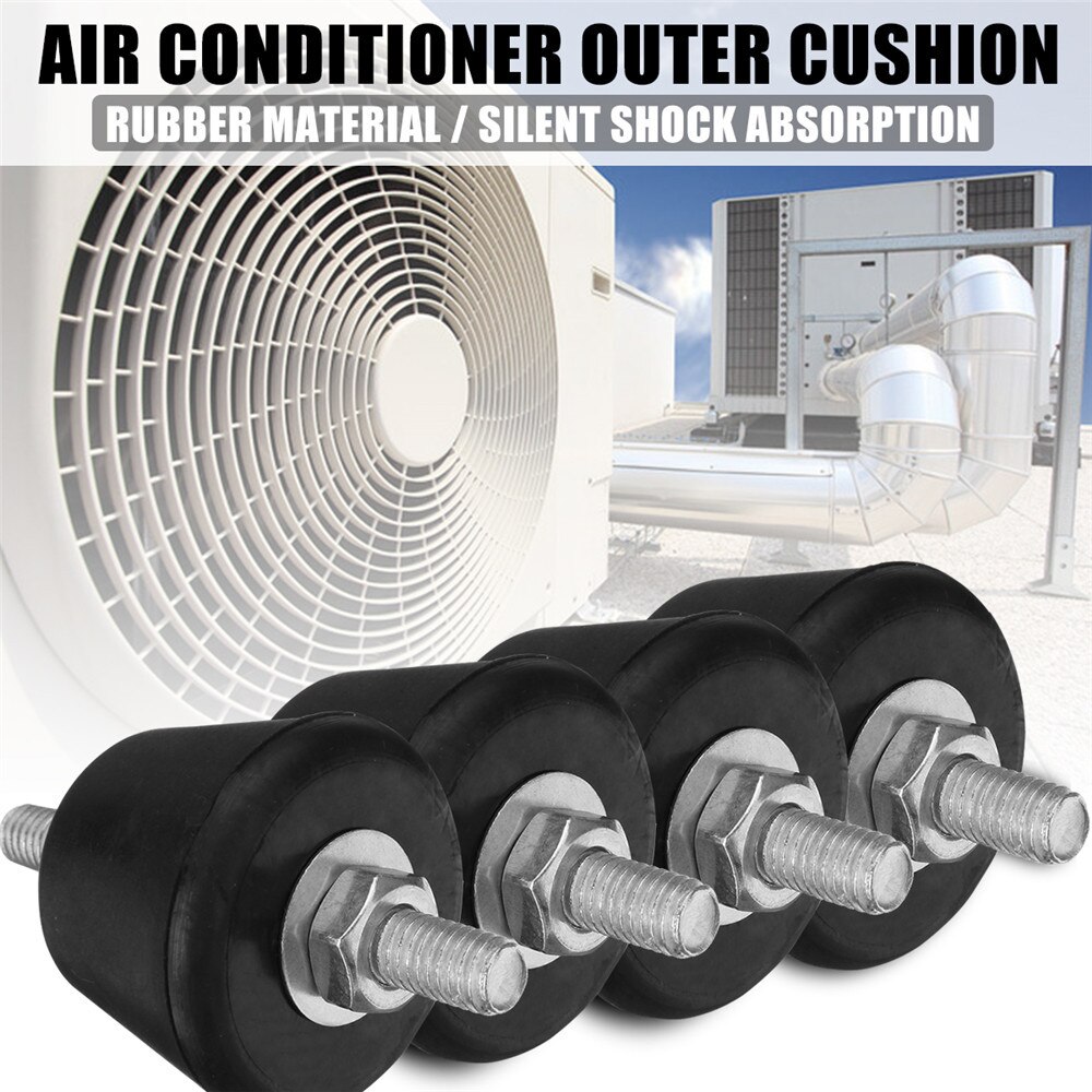 Amortisseur Anti-Vibration en caoutchouc, 4 pièces, pour climatisation, directe, et