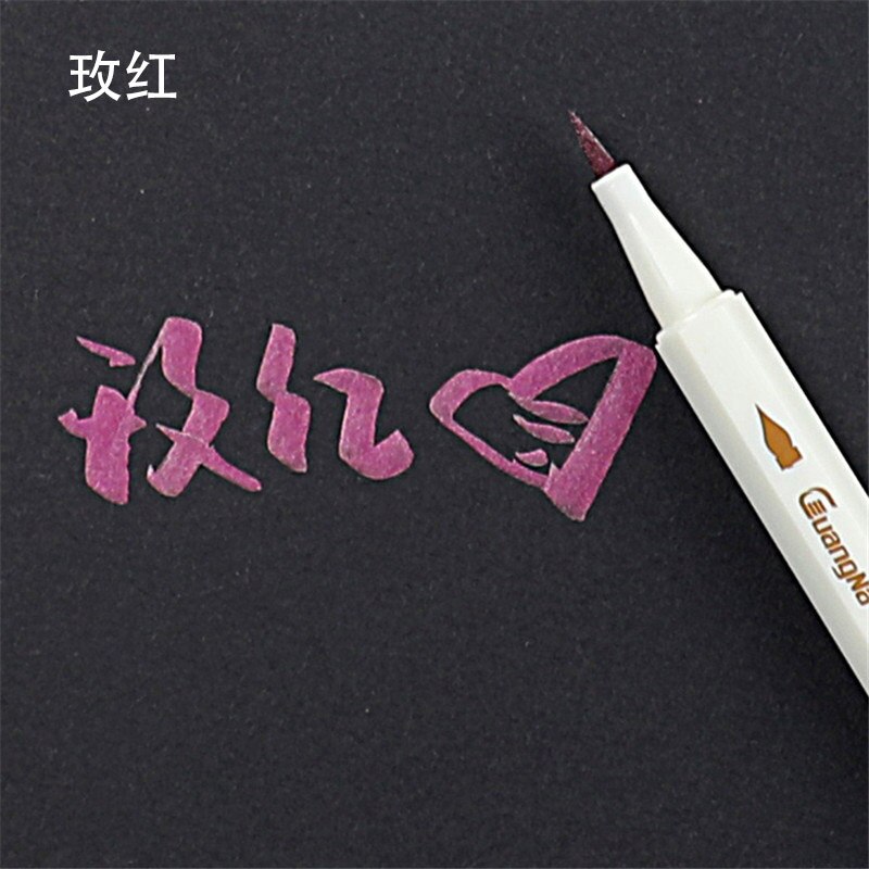 Rotuladores coloridos respetuosos con el medio ambiente práctico álbum de fotos DIY Scrapbooking bolígrafo de Graffiti decorativo para tarjetas de Metal de cristal: 15