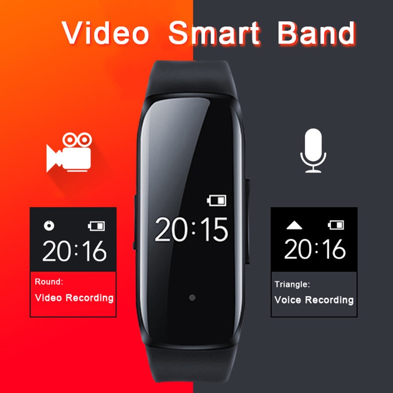 Smart Armband Polsband Hd 1080P Camera Lens Horloge Sport Camera Smart Horloge Voice Recorder