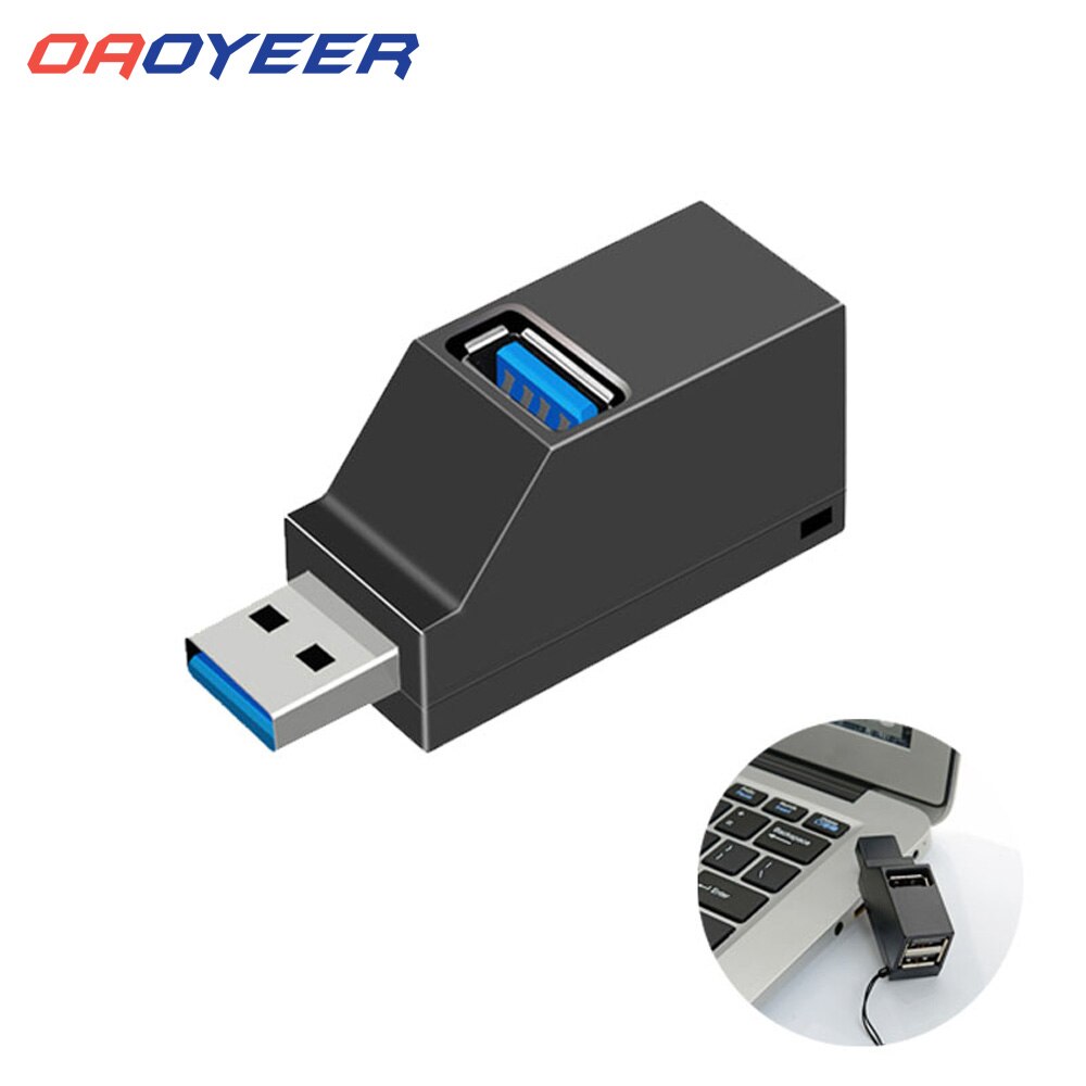Wireless 3 in 1 USB 3.0 Hub Adapter For PC Laptop Adapter USB 2.0 Charge Hub 3 Ports Notebook Splitter High Speed U Disk Reader