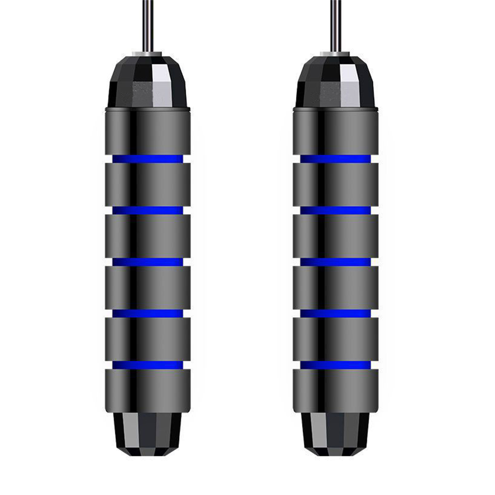 Hopprep viktade tunga hopprep crossfit träning för män kvinnor justerbara sporter gå ner i vikt träningsutrustning: Blå