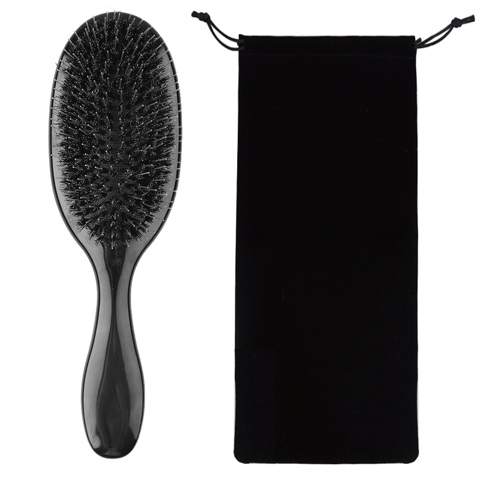 ARLANY-cepillo de pelo con cerdas de jabalí, peine de masaje, herramienta de Peinado, accesorios de salón de belleza, herramienta para extensiones de cabello de peluquería: Verde