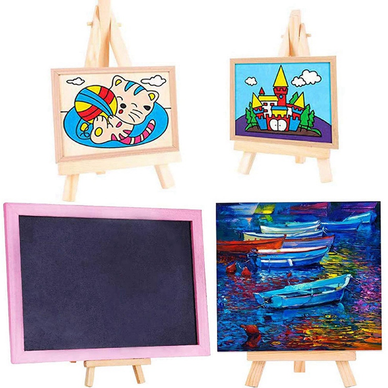 Trépied en bois, support de bureau réglable pour peinture sur toile, pour fête