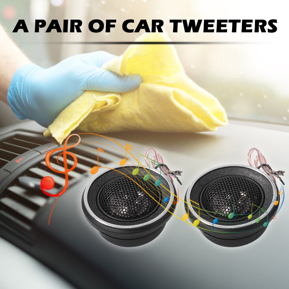 2Pcs 150W Car Silk Tweeter Speakers Treble Loudspeaker Car Audio YH-95 Cars Tweeters Speakers Auto Accessories