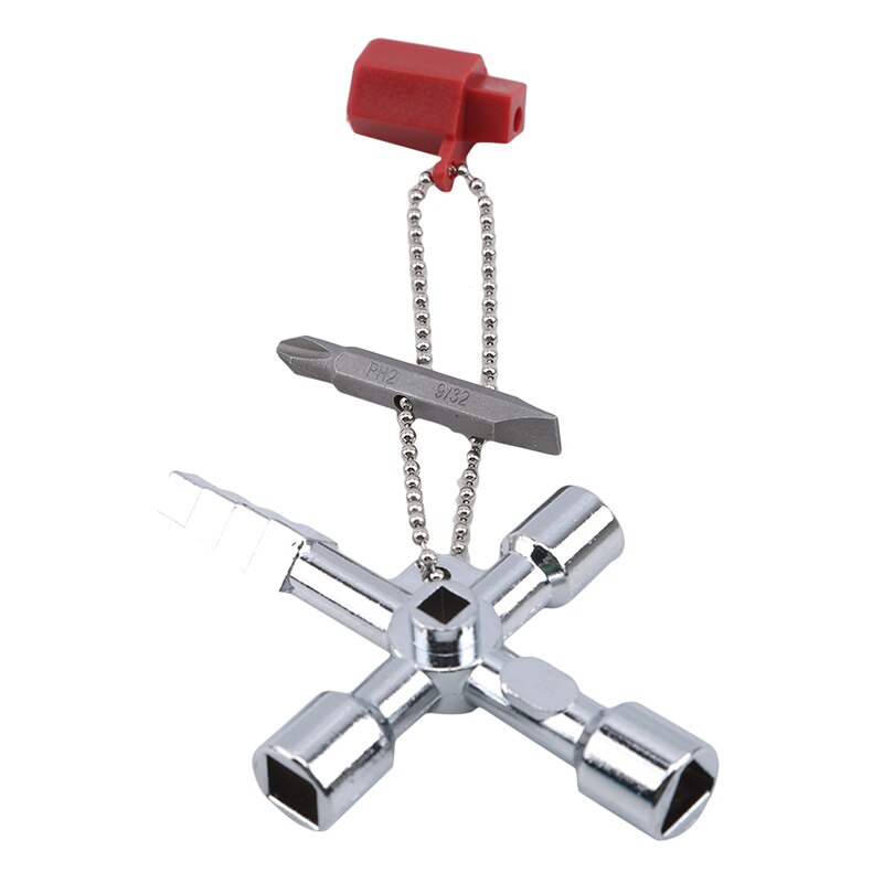 Multifunction 6 Ways Universal Wrench Key Plumber Keys For Gas Electric Meter Cabinets Bleed Radiators
