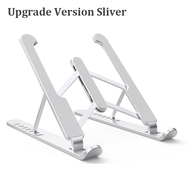 Tragbarer laptopständer aus aluminiumlegierung, faltbarer notebookständerhalter für macbook pro air, lapdesk-computer-kühlhalterung: Upgrade-splitter