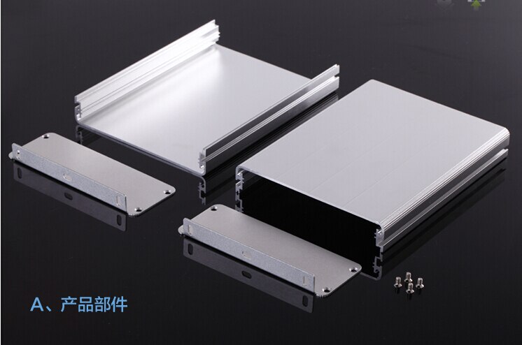 Aluminum Enclosure Project Electric PCB Box Splitted Case 122(4.8")X45(1.77")X160(6.3")MM DIY
