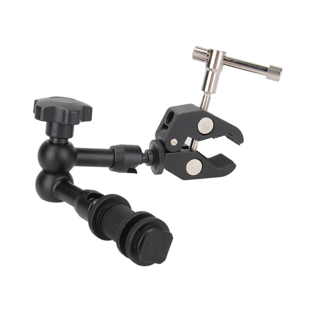 7 Inch Magic Arm with Super Clamp - Adjustable Friction Articulating Arm for DSLR Camera Accessories, LCD Monitor, LED Video Light