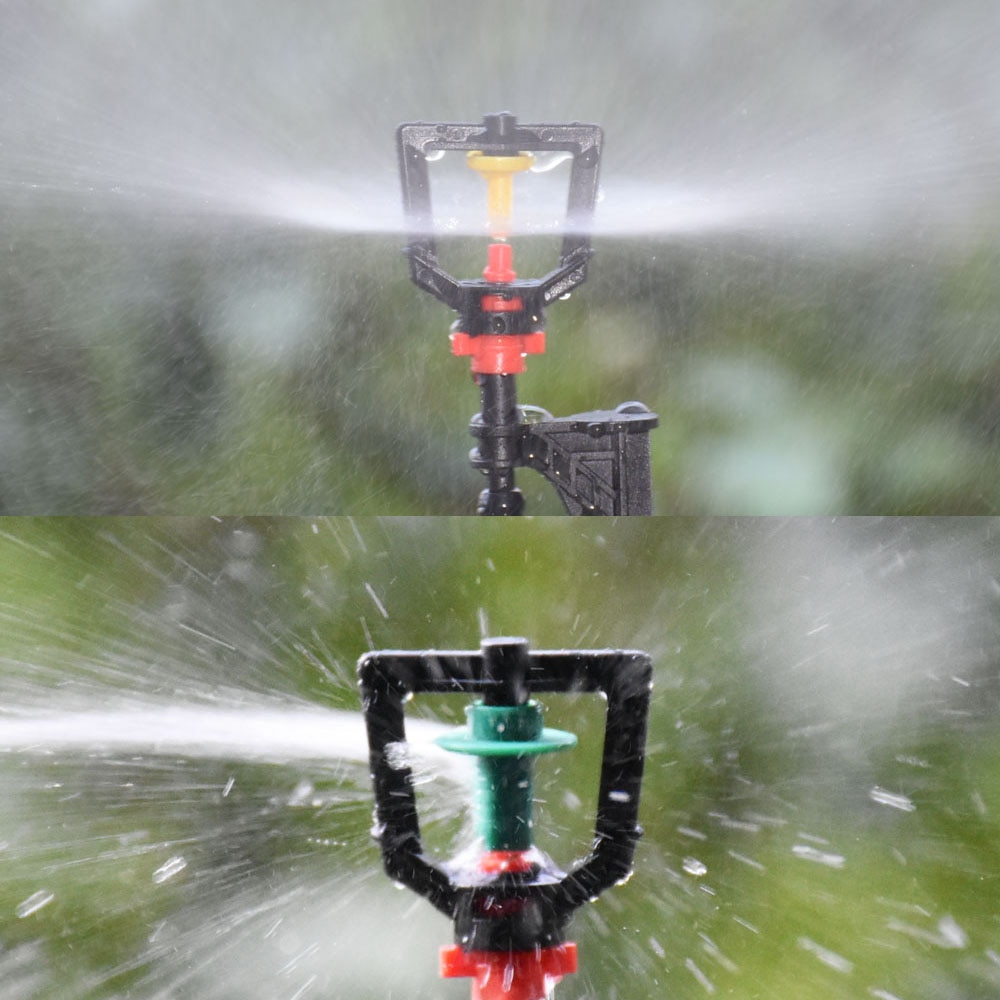 5Pcs Greenhouse 360 Refraction Micro Nozzle Garden Drip Irrigation Misting System Hanging Humidifier Sprayer w 4/7mm Barb