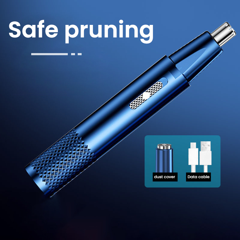 Electric Nose Hair Clipper Rechargeable Multi-kinetic Shaving Two-in-one Unisex Fully Automatic Washable Trimmer