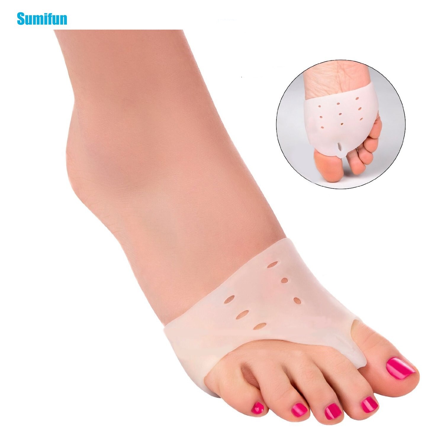 2Pcs Hallux Valgus Orthesen Foot Massager Toe Separator Corrigerende Inlegzolen Toes Gespleten Apparaat Voeten Zorg Z24601