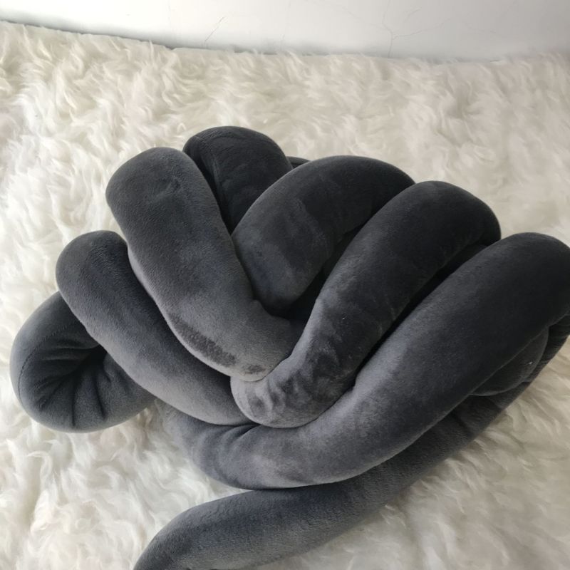 1kg 5-6cm diameter tykt super tykt tykt garn håndstrik hæklet blødt stort bomulds-diy-arm strikkegarn til babyseng flæse: Mørkegrå