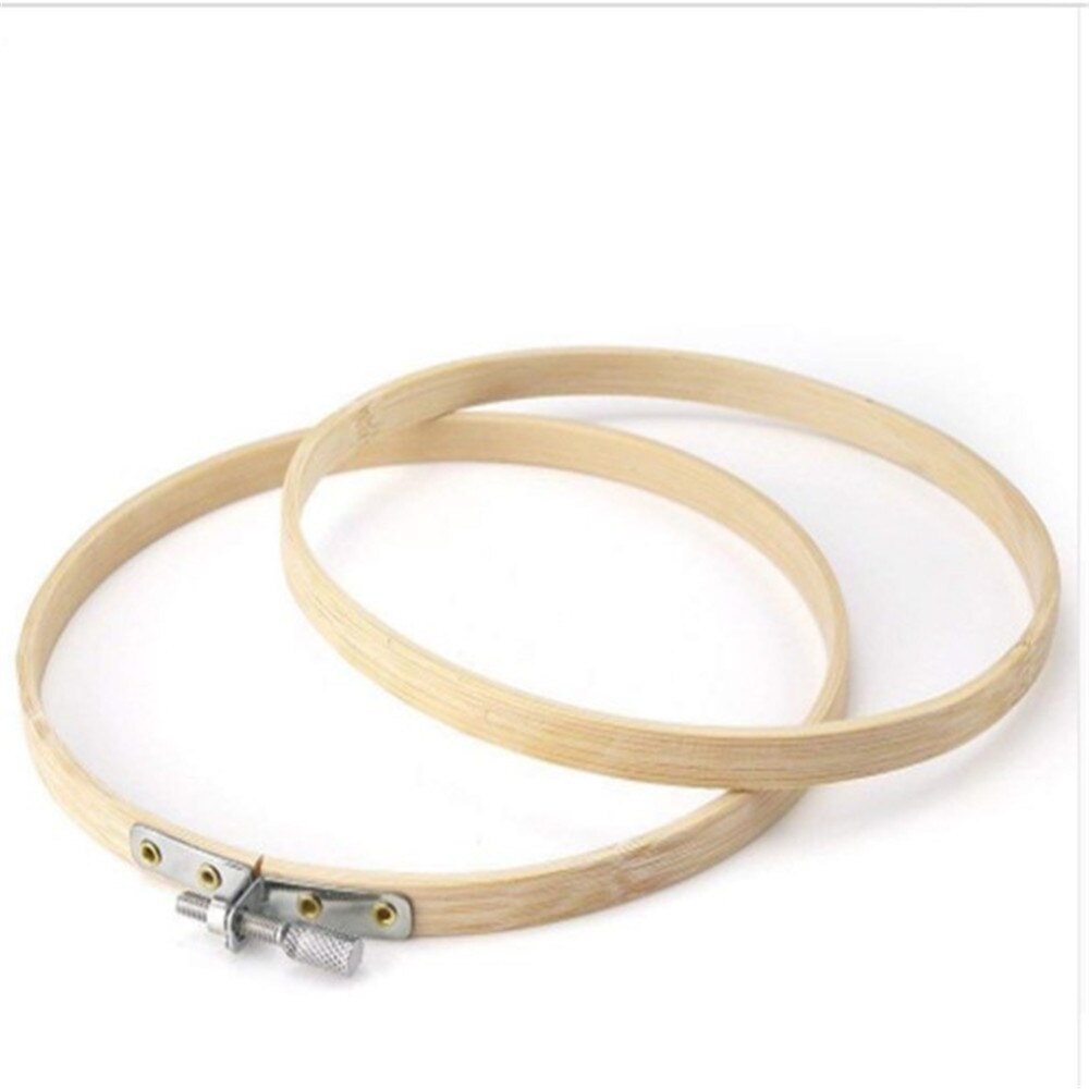 1Pcs 13-43cm Wooden Handy Cross Stitch Machine Embroidery Hoop Ring Bamboo Frame Embroidery Hoop Round Needlecraft Sewing