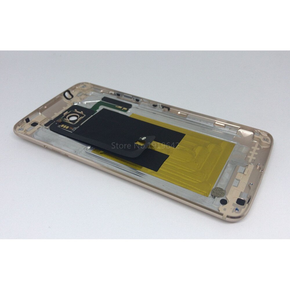 pour ZTE Axon 7 A2017 5.5 ''boîtier de châssis en métal pour téléphone portable avec bouton d'empreinte digitale, pièces de rechange pour boîtier de batterie